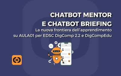 ChatBot Mentor e ChatBot Briefing: la nuova frontiera dell’apprendimento su AULA01 per le certificazioni EDSC DigComp 2.2 e DigCompEdu