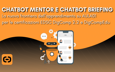 ChatBot Mentor e ChatBot Briefing: la nuova frontiera dell’apprendimento su AULA01 per le certificazioni EDSC DigComp 2.2 e DigCompEdu